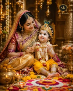 Divine Janmashtami Celebration Portrait