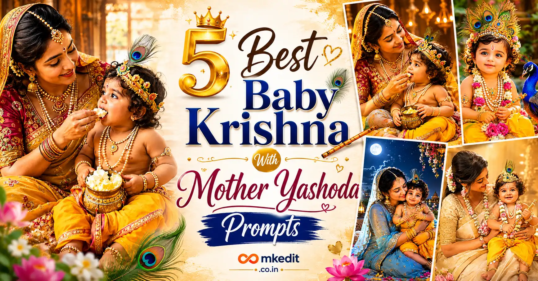 5 Best Baby Krishna With Mother Yashoda Prompts