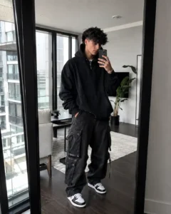 Modern Streetwear Apartment Mirror Selfie