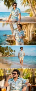 Tropical Vacation Beach Collage