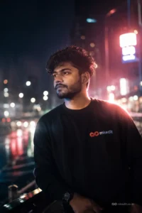 Neon Street Lofi Dusk Portrait