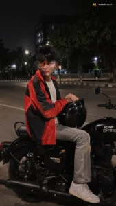 Royal Enfield Night Street Portrait for Boys