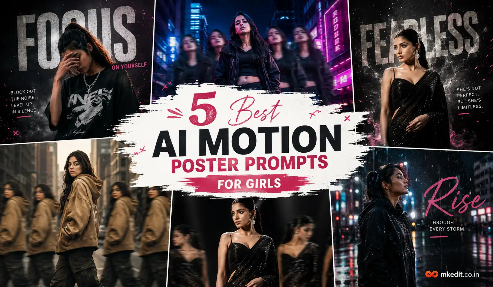 Best AI Motion Poster Prompts for girls
