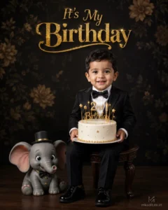 Elegant Second Birthday Boy Portrait