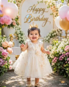 5 Best AI Birthday Photo Editing Prompts for baby