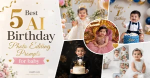 5 Best AI Birthday Photo Editing Prompts for baby
