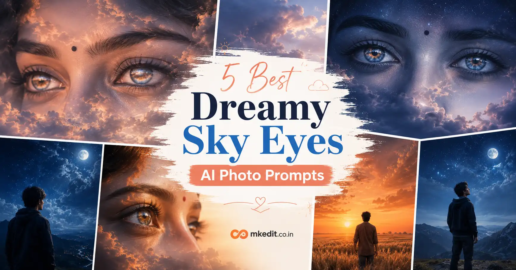 Best Dreamy Sky Eyes AI photo Prompts