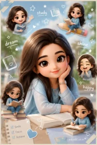 Cute School Chibi Portrait