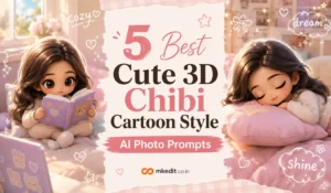 3D Chibi Cartoon Style AI photo Prompts