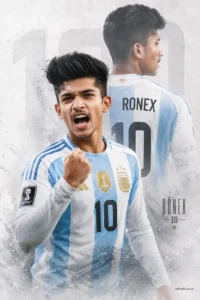 Argentina Double Exposure Champion Poster