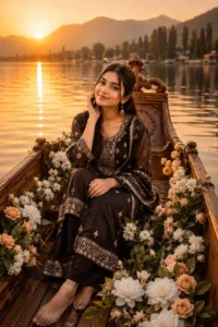 Luxury Sunset Boat Editorial