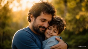 Emotional Father & Child Portrait