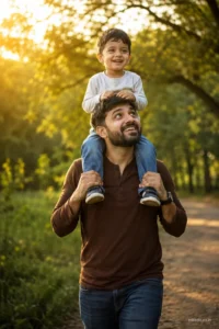 Father's Shoulder Ride Memory