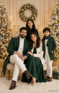 Luxury Christmas Family Portrait