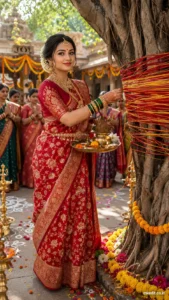 Bridal Vat Savitri Celebration Portrait