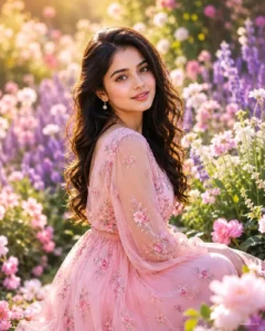 Dreamy Flower Garden Portrait