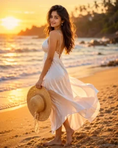 Luxury Beach Sunset Editorial