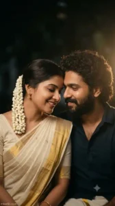 Romantic South Indian Golden Hour Portrait