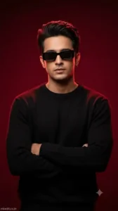 Luxury CEO Red Editorial Portrait