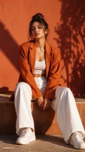 Luxury Terracotta Fashion Editorial