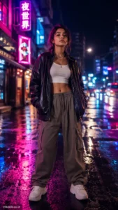 Neon Night Streetwear Fashion Edit