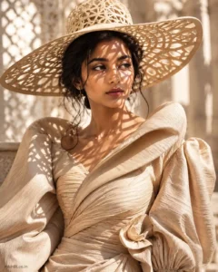 Vogue Beige Editorial Fashion Portrait