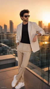 Luxury Rooftop Golden Hour Editorial