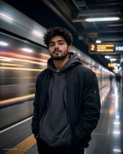 Underground Metro Night Portrait