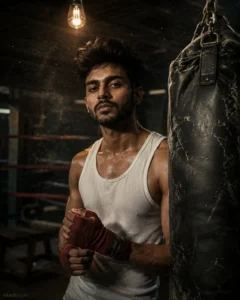 Old-School Boxing Gym Portrait