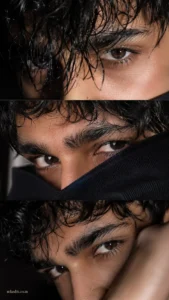 Moody Wet Hair Macro Eyes Portrait