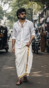 Kerala Mundu Street Fashion Portrait