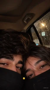 Rainy Car Window Couple Eyes