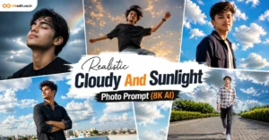 Realistic Cloudy And Sunlight Photo Prompt