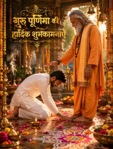 Touching Guru's Feet Traditional Greeting