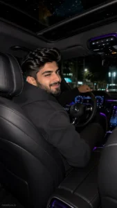 Luxury Driver Seat Night Portrait