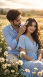 Romantic Daisy Field Love Story