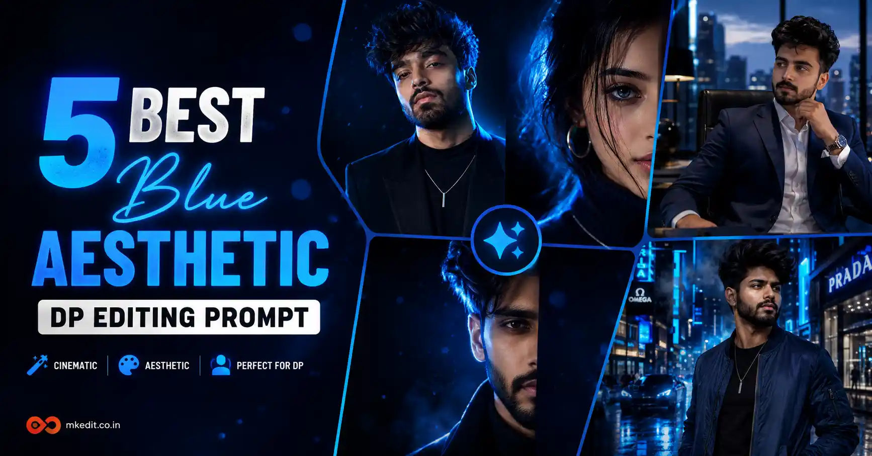 Blue Aesthetic DP Editing Prompt