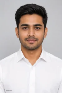 Professional White Shirt Passport Photo