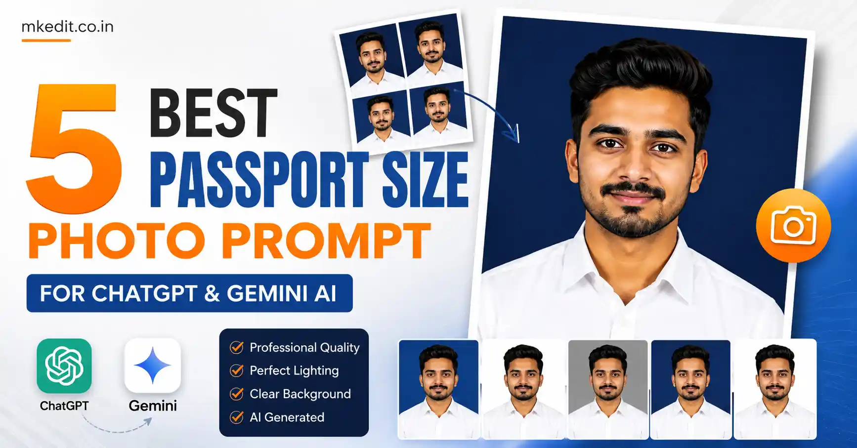 Passport Size Photo Prompt