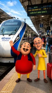 Motu Patlu Indian Railway Station Vlog