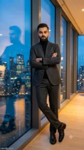 Billionaire Penthouse Window Portrait