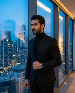 Billionaire Penthouse Night Portrait