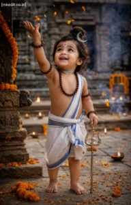 Traditional Temple Courtyard Portrait