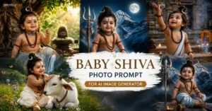 Baby Shiva Photo Prompt for AI Image Generator