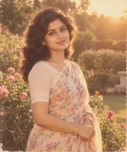 Golden Hour Garden Portrait