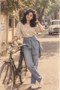 Vintage Bicycle Street Portrait