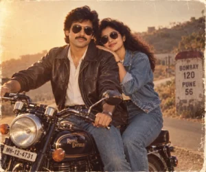 Motorcycle Couple Portrait
