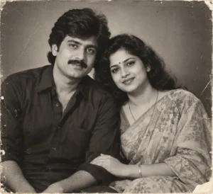 Black & White Couple Portrait