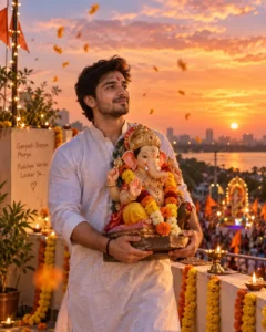 Rooftop Ganpati Visarjan Farewell