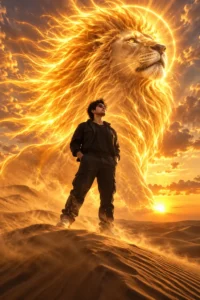 Golden Sun Lion of the Desert